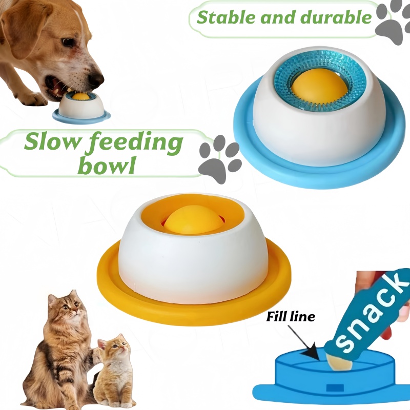 Pet Slow Food Bowl Dog Cat Lic - Dog Puzzle Feeder Toy 评论和价格