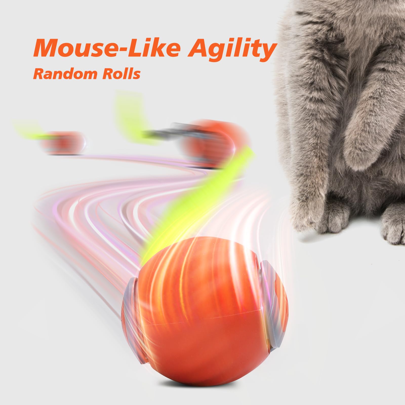 Cat Interactive Ball Toys Auto - Automatic Moving Dog Ball 评论和价格