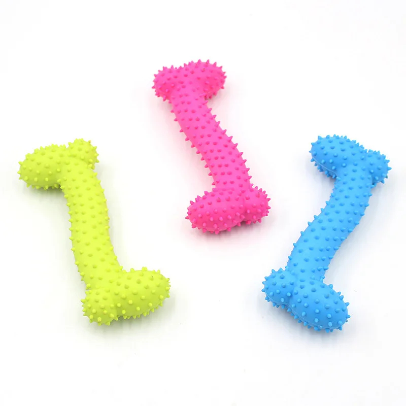 Durable Pet TPR Solid Rubber B - Teeth Cleaning Dog Chew Bone 评论和价格